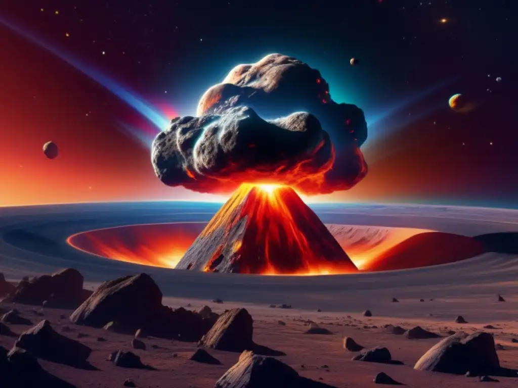 Asteroida amenazante hacia la Tierra Exploración de asteroides para recursos