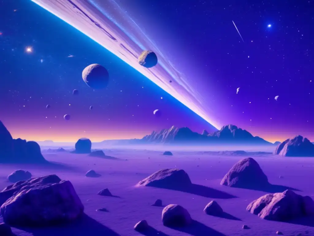 Exploración de asteroides desde la Tierra: vista hipnótica de un vasto campo en el espacio profundo