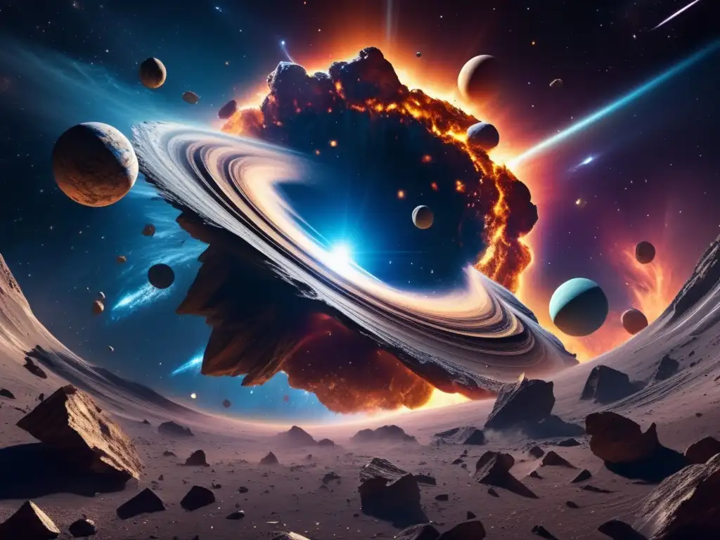 Exploración de asteroides de tipo V tras colisión cósmica