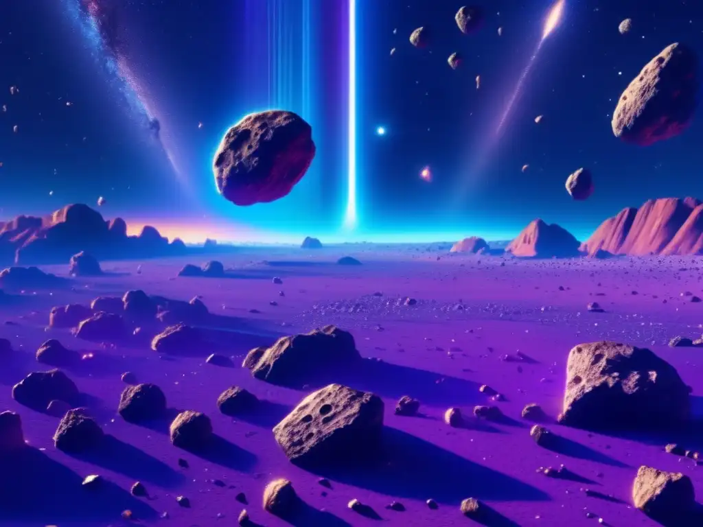 Asteroides brillantes en el espacio Exploración de asteroides: solución a escasez de recursos