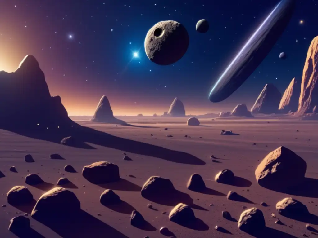 Campo de asteroides: belleza e influencia en la exploración espacial Exploración espacial: asteroides amorfos y su influencia en la Tierra