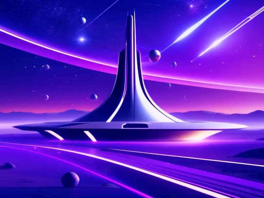 Futuro espacioport en paisaje celeste Exploración espacial: Astroemprendedores en acción