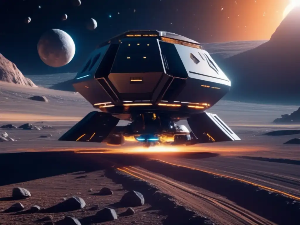 Futuro de la minería espacial Extracción de recursos de asteroides: tecnologías avanzadas y riesgos en la defensa planetaria