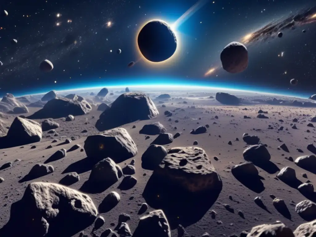 Asteroide field: belleza y misterio Un fascinante campo de asteroides en 8k: mitos sobre asteroides desmontados