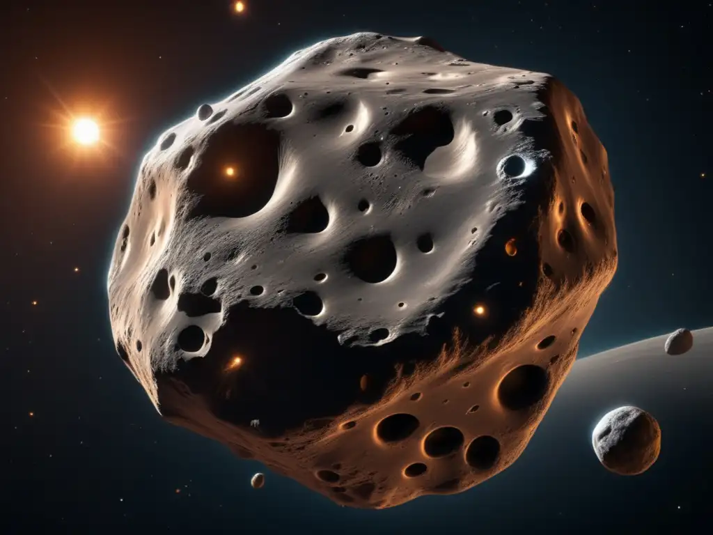 Majestuoso asteroide en el espacio Preparación física en asteroides: entrenamiento espacial