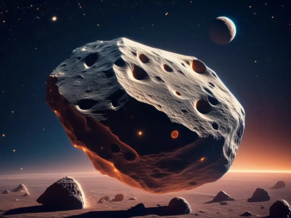 Asteroide peculiar flotando en el espacio Investigando formas insólitas en el espacio