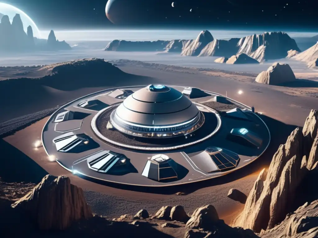Colonia espacial en asteroide: fusión entre tecnología y naturaleza Futura colonia espacial en asteroide: Exploración y explotación de asteroides