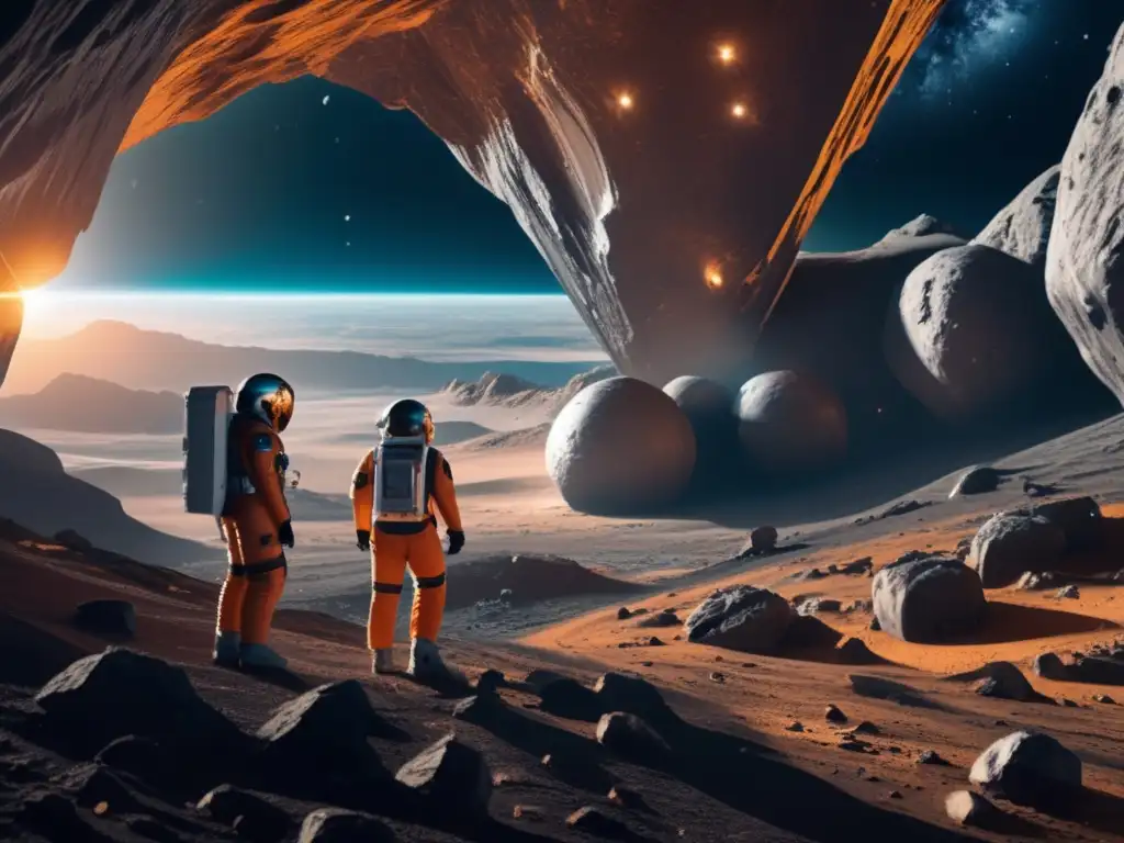 Futuro hábitat espacial en asteroide Hábitat futurista en asteroide: seguridad ante catástrofes en el espacio