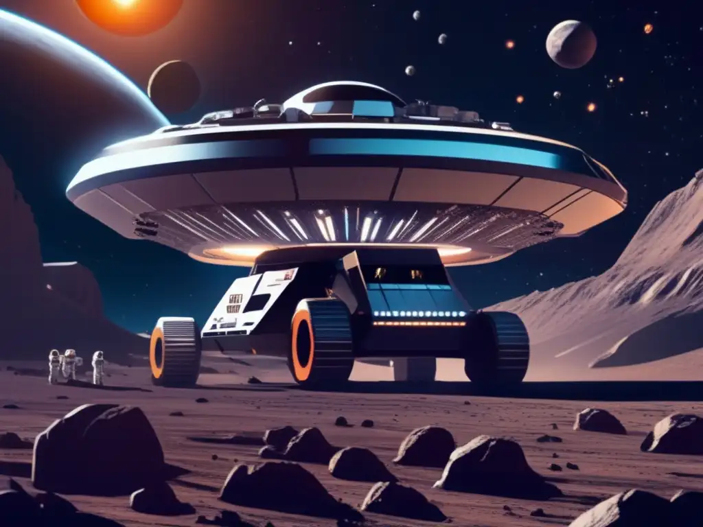 Ultramoderna operación minera espacial Operación futurista de minería espacial: Defensa planetaria: inversiones y políticas clave