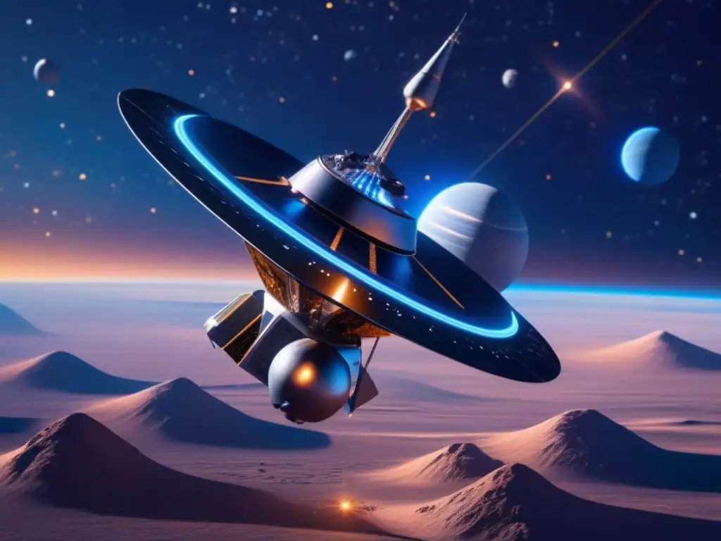 Futurista sonda espacial DART desviando asteroide: Defensa planetaria y exploración