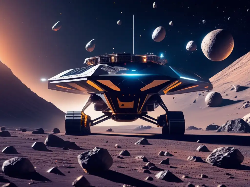 Minería espacial futurista Futuro debate legal minería asteroides