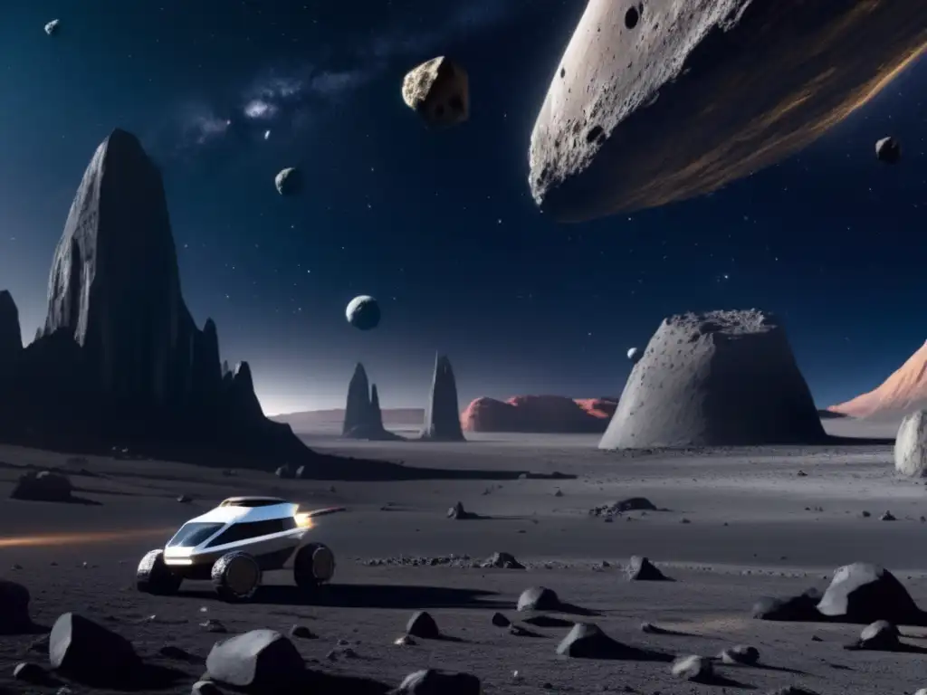 Futuro de exploración espacial: asteroides basálticos Futuro de exploración de asteroides basálticos: conquista espacial