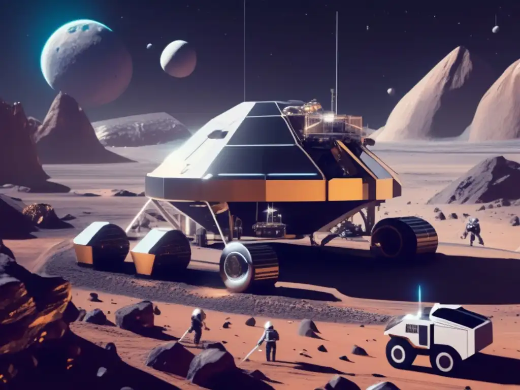 Futuro minero espacial en asteroide Futuro de la minería espacial: Desvío de asteroides como salvadores