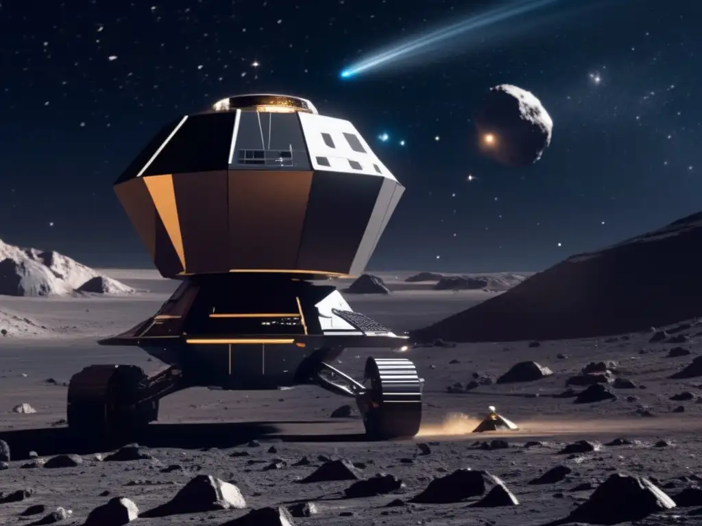 Futuro de la minería espacial Futuro minero espacial en asteroide: científicos y robots extraen metales para solucionar escasez en la Tierra