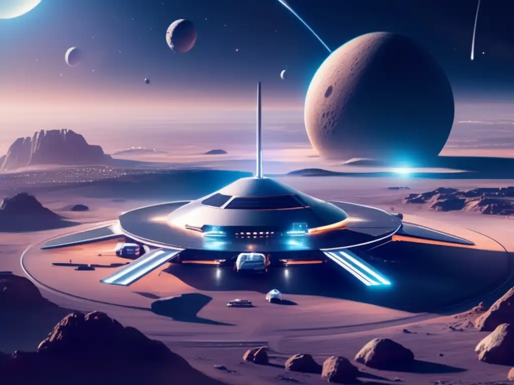 Futuro puerto espacial en asteroide Futuro puerto espacial en asteroide, minería espacial y recursos asteroides