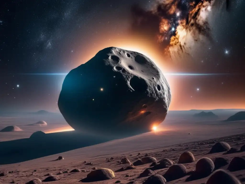 Galaxia con asteroide: Beneficios económicos de la explotación de asteroides