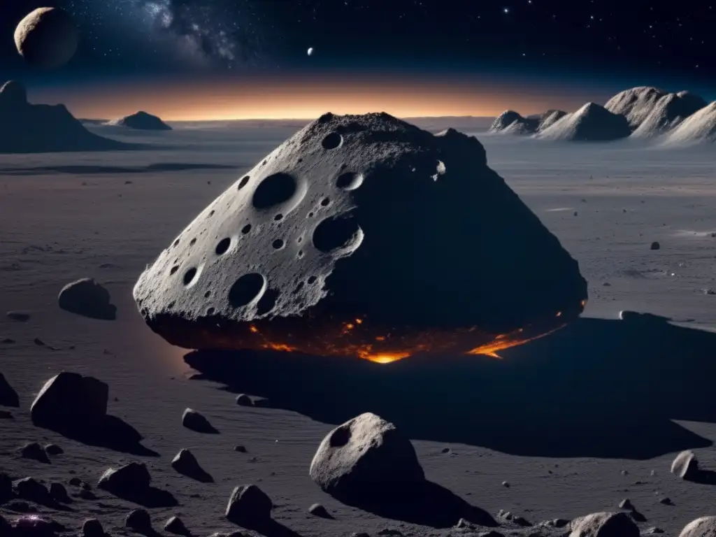 Majestuosos asteroides en el espacio Descubriendo gigantes silenciosos: asteroides del cinturón en el espacio