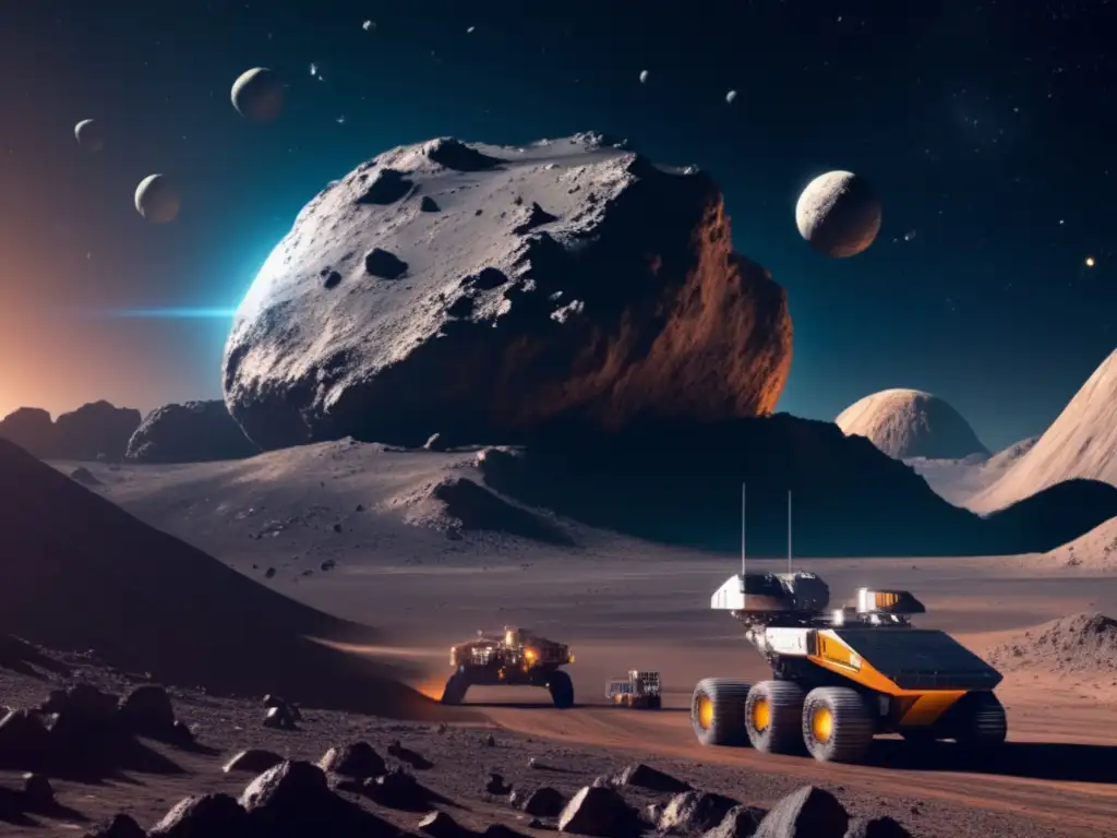 Gobernanza global de recursos asteroides: extracción futurista de minerales en un asteroide