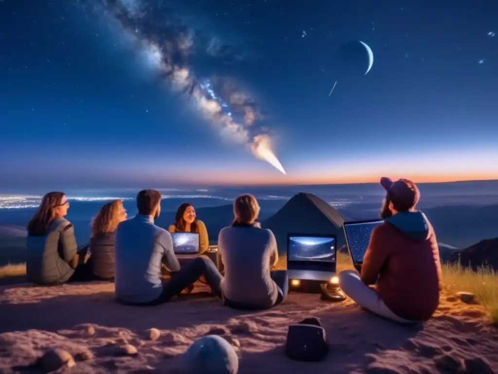 Grupo de astrónomos aficionados en búsqueda internacional de asteroides