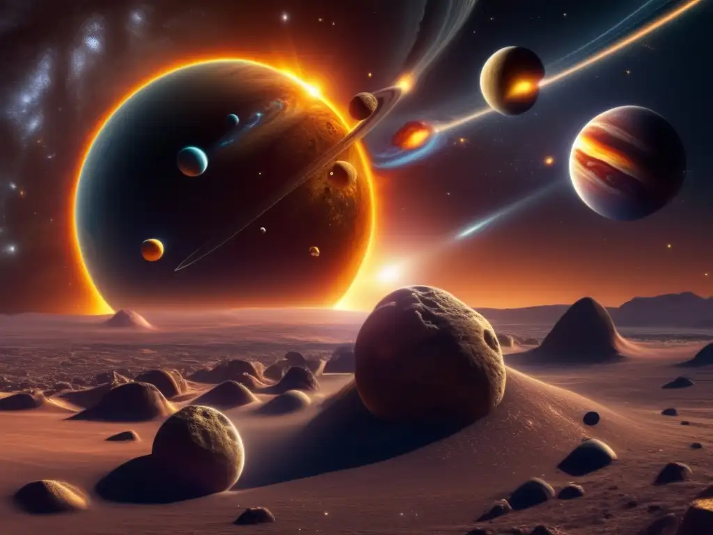 Formación del sistema solar con asteroides trojanos Historia de asteroides Troyanos: mitología espacial