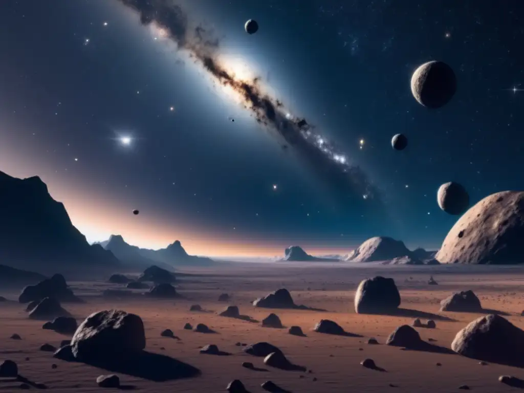 Asteroide belt: majestuosa vista celeste Historia y belleza del cinturón de asteroides, destacando Ceres y su evolución