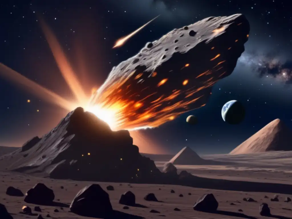 Asteroide amenazante acerca a la Tierra Historia impacto asteroides: Asteroides amenazantes se acercan a la Tierra, mostrando su poder destructivo