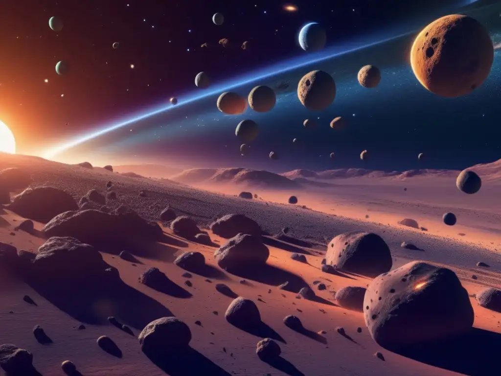 Historia migratoria asteroides tipo C en el sistema solar