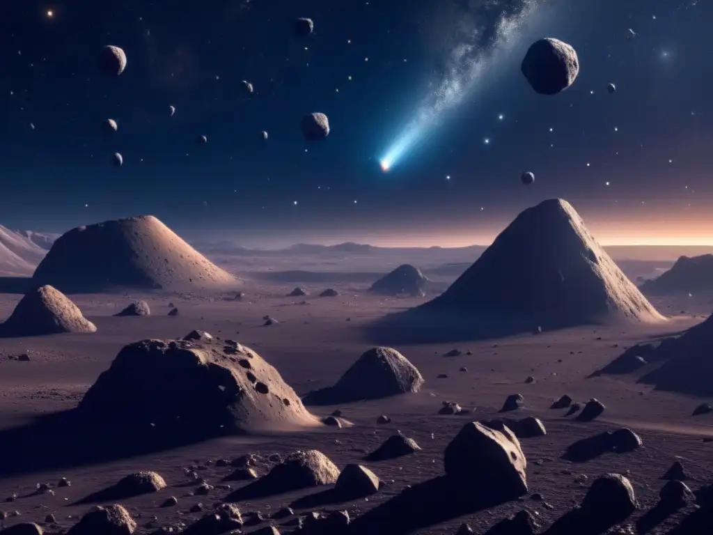 Asteroides flotando en el espacio oscuro Historias fascinantes de asteroides errantes en el espacio