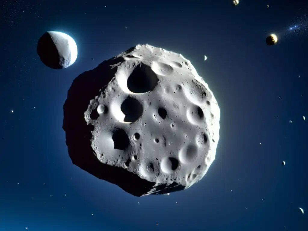 Imagen detallada del asteroide Lutetia, capturada por Rosetta Imagen de la misión Rosetta y asteroide Lutetia: Exploración espacial, historia cósmica, geología y colorido único