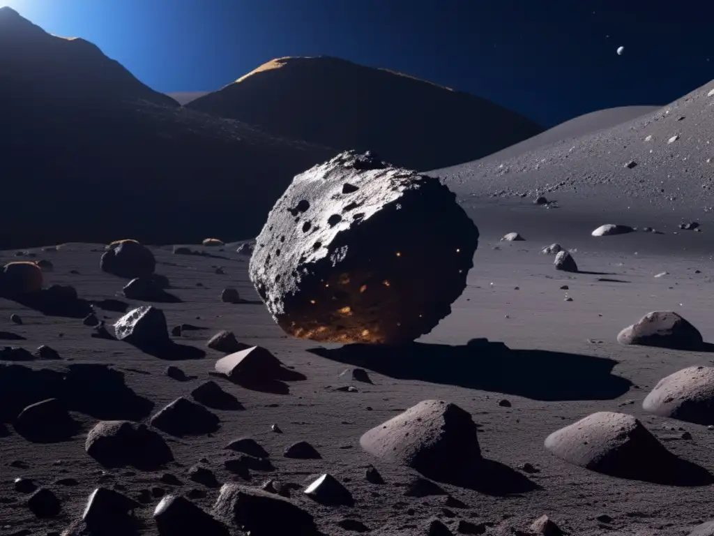 Imagen impactante de Ryugu: superficie rocosa, mina robótica Imagen: Asteroide Ryugu: Minería espacial, extracción de recursos