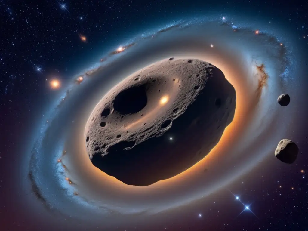 Galaxias y asteroides binarios en el espacio Imagen de asteroides binarios en dimensiones cósmicas