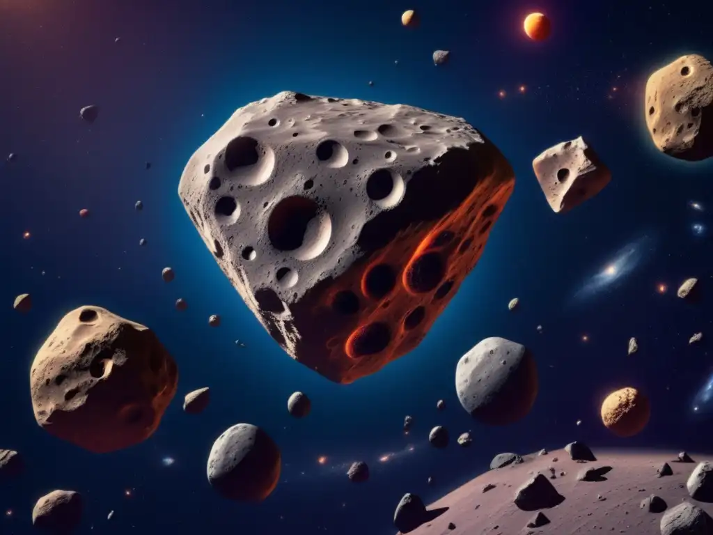 Asteroides en el espacio: belleza y debate Imagen de asteroides: Debate legal minería asteroides