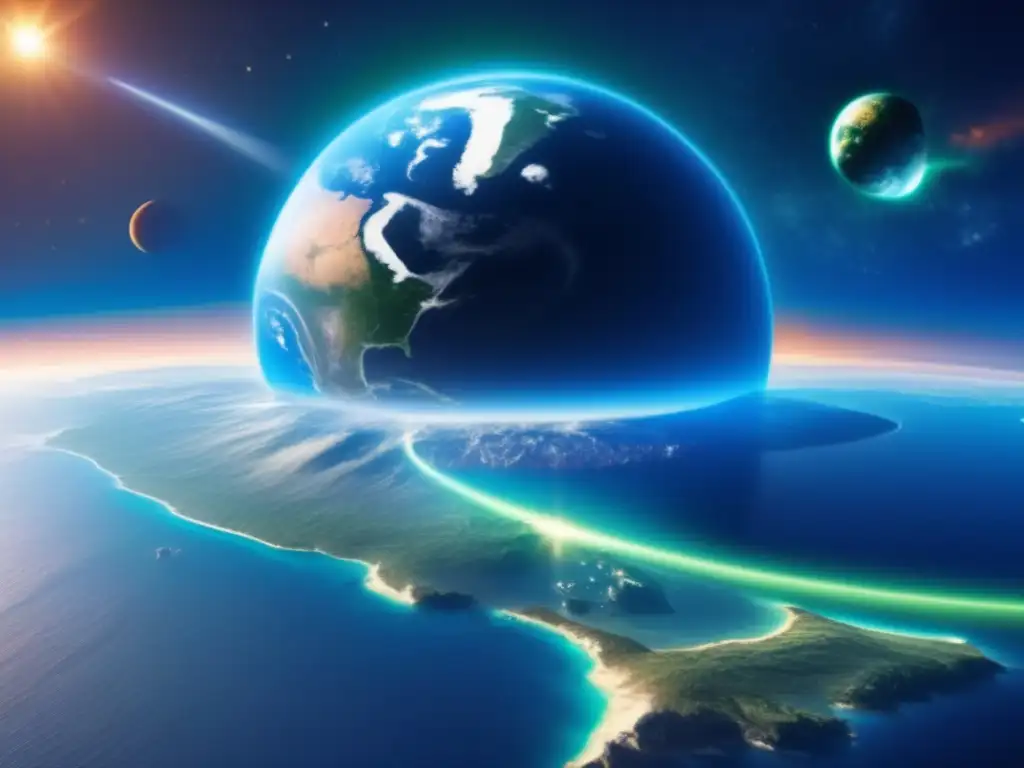 La imagen muestra la belleza frágil de la Tierra desde el espacio