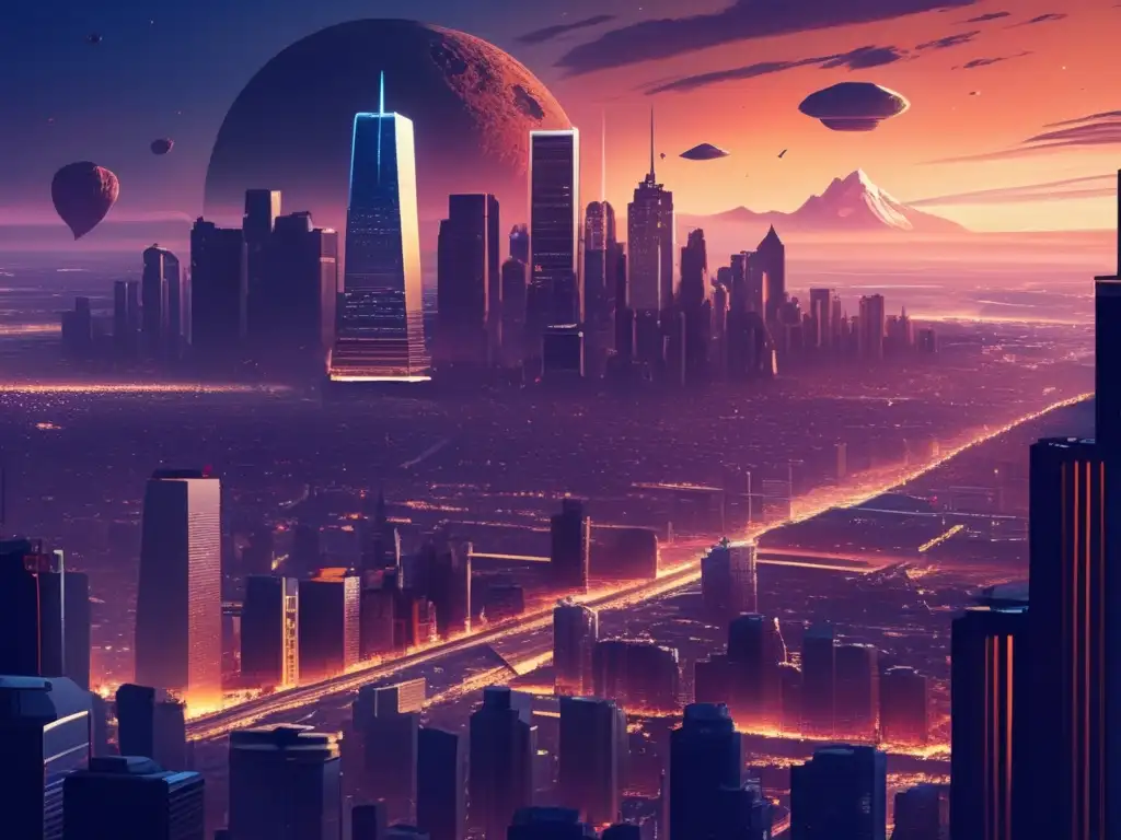 Ciudad caótica ante impacto de asteroide Imagen: Ciudad en peligro por asteroide - Planes de contingencia asteroide