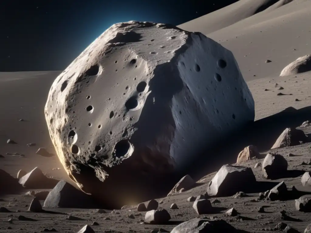 Impresionante imagen detallada del asteroide Bennu Imagen impactante del asteroide Bennu, revelando su superficie rugosa y texturizada