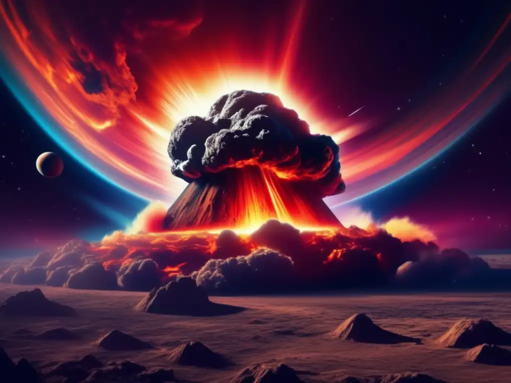 Asteroida gigante impacta la Tierra Imagen impactante: Asteroides y extinción de dinosaurios