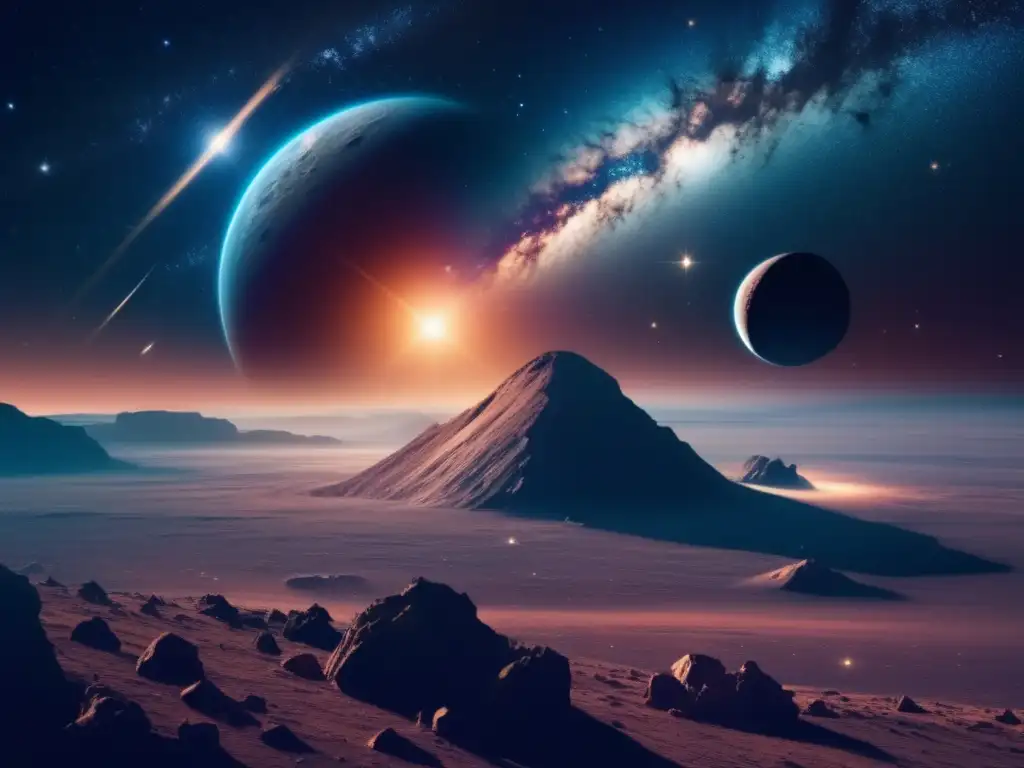 Protección espacial contra asteroides Imagen impactante: Tecnologías de mitigación de asteroides