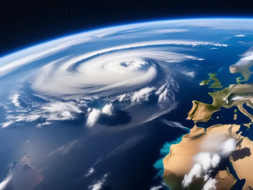 Belleza y fragilidad de la Tierra desde el espacio Imagen impactante de la Tierra desde el espacio, resaltando su belleza y fragilidad
