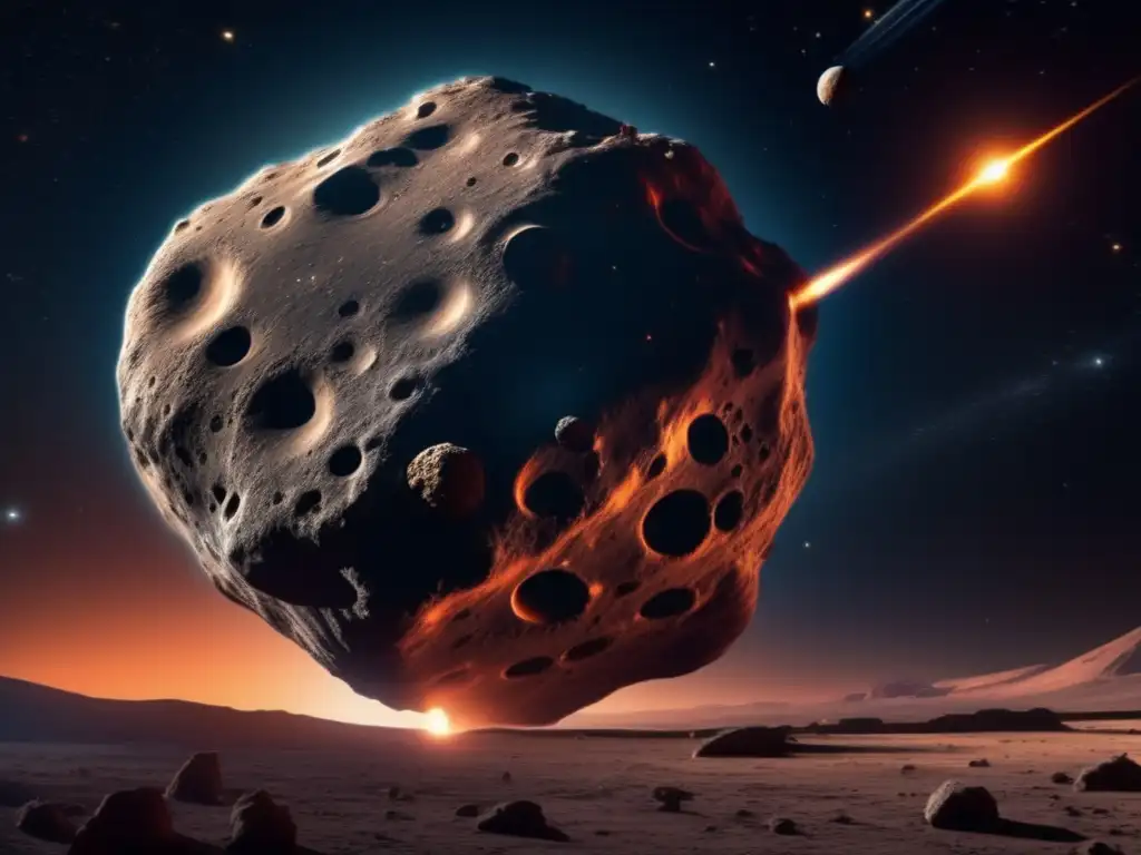 Imagen impresionante de asteroide en el espacio