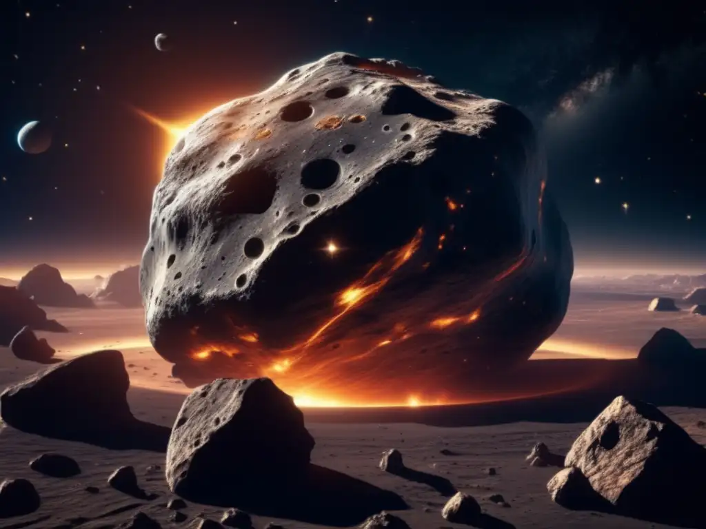 Imagen impresionante de asteroide en el espacio - Resolver disputas legales sobre asteroides