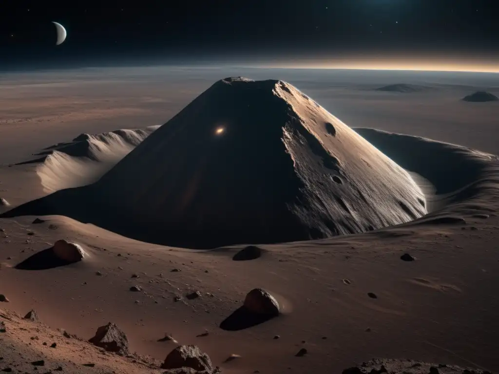 Imagen impresionante de asteroide tipo C y nebulosa, revelando la historia cósmica