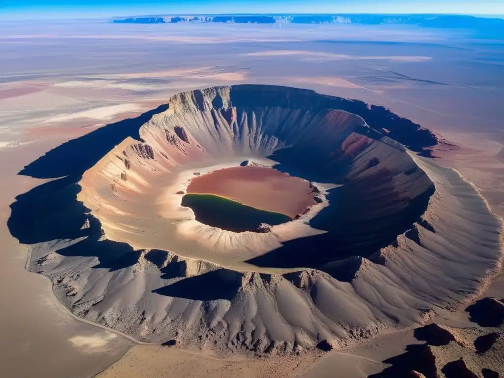Imagen del impresionante cráter de asteroides en Arizona - Cráteres de asteroides impresionantes