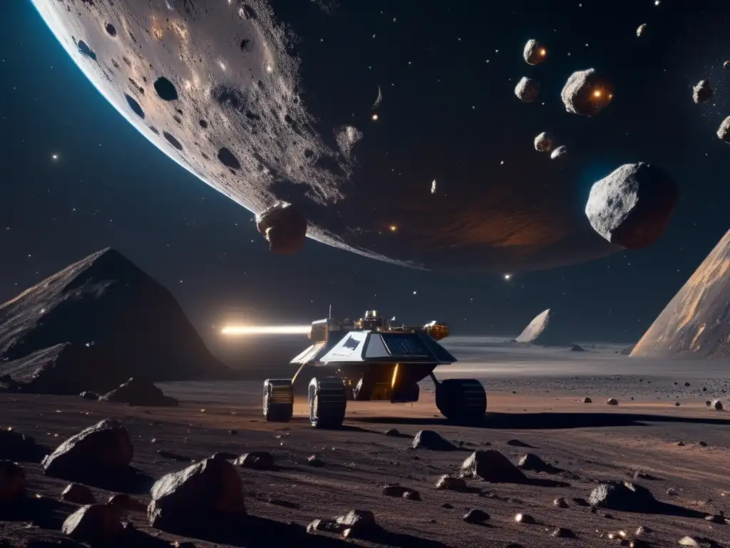 Operación minera en asteroide Imagen: Operación minera en asteroide revela detalles ultradetallados de la vida extraterrestre en asteroides