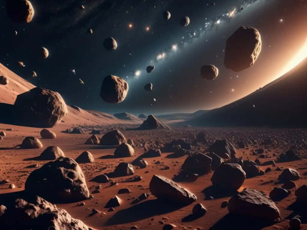 Asteroide futurista esperando ser minado Imagen: Minería de asteroides: dilema legal en el espacio