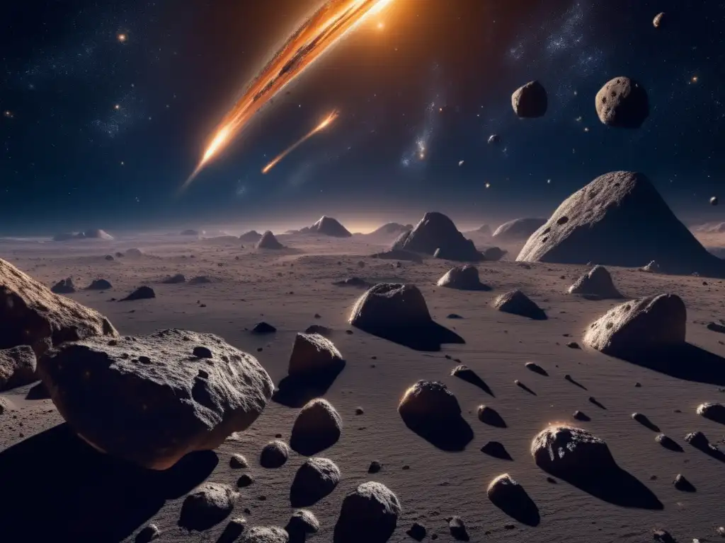 Imagen: Origen de asteroides irregulares en espacio estelar