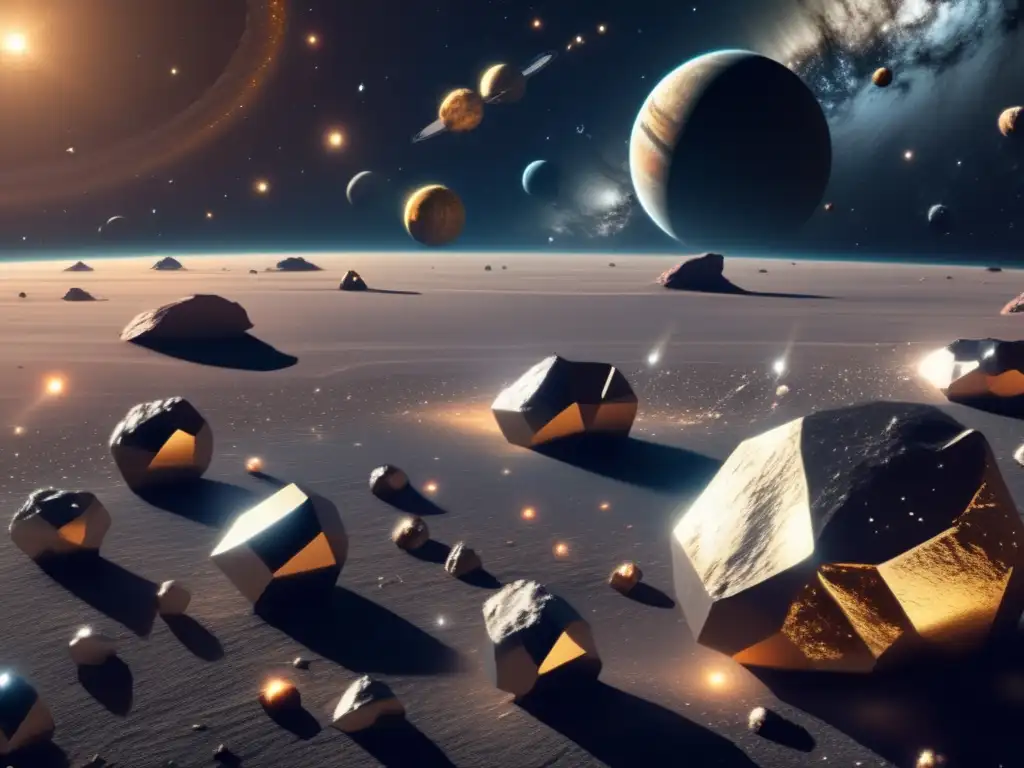 Asombrosos asteroides metálicos en el espacio Imagen: Origen de los asteroides metálicos en el espacio