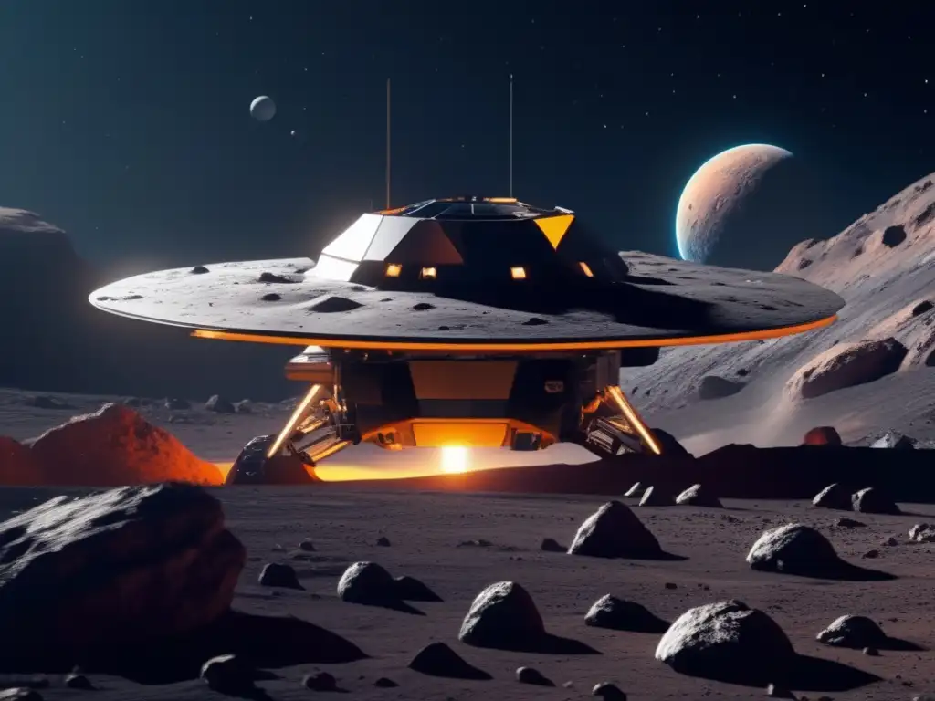 Imagen: Sonda espacial futurista extrae compuestos orgánicos de asteroide