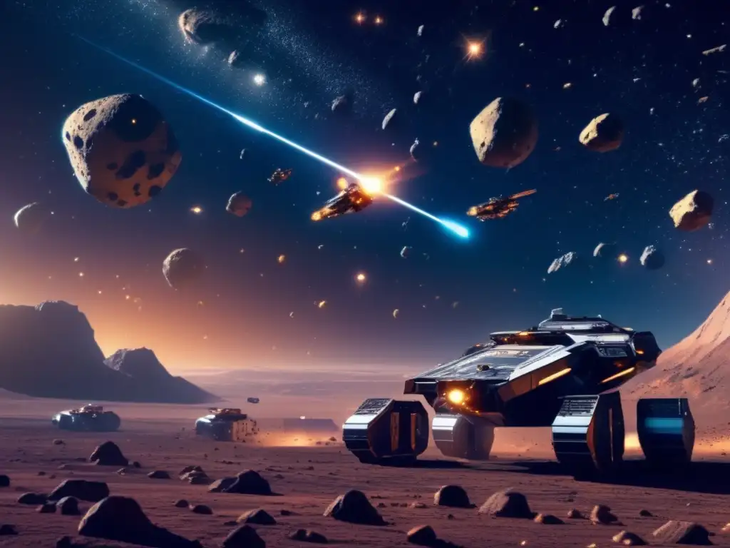 Imagen: Viabilidad económica extracción recursos asteroides en vasto y cautivador escenario espacial