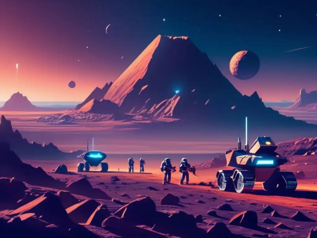 Impacto ambiental: minería asteroides en proceso
