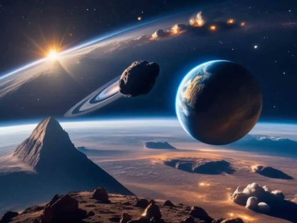 Un impacto asteroidal catastrófico amenaza la Tierra, un momento pivotal de fuerzas naturales y catástrofes climáticas